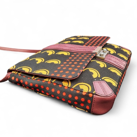 ANTHRO × SCHULER & SONS PHILADELPHIA Mod Crossbody Clutch MCM Graphics Print - Picture 2 of 14